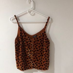 Madewell velvet tank top